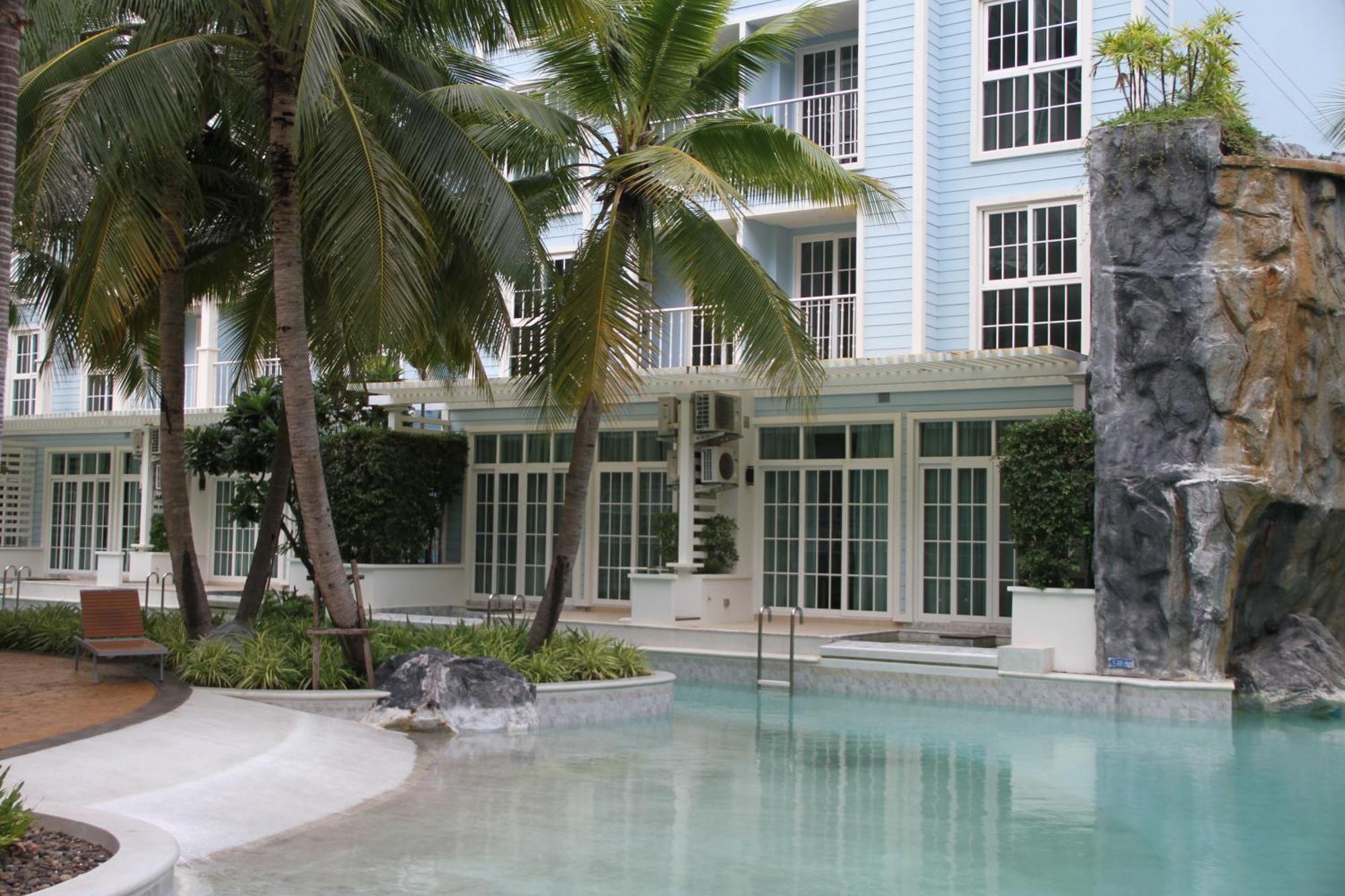 Grand Florida芭提雅带免费游泳池温泉和健身房和办公区水上花园公寓e208 Na Chom Thian Bagian luar foto